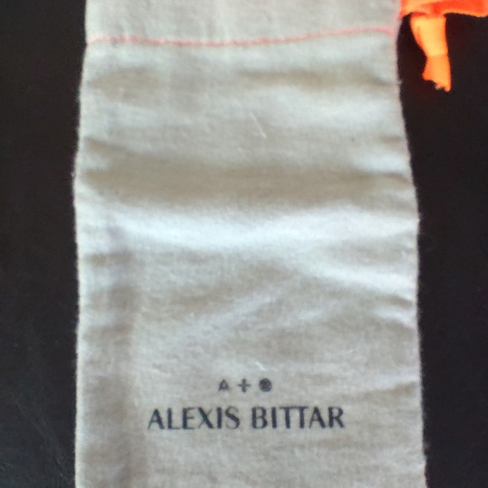Alexis Bittar Lucite White And Silver Earrings - Picture 8 of 8